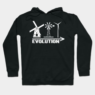 Windmill, wind turbine evolution wind power Hoodie